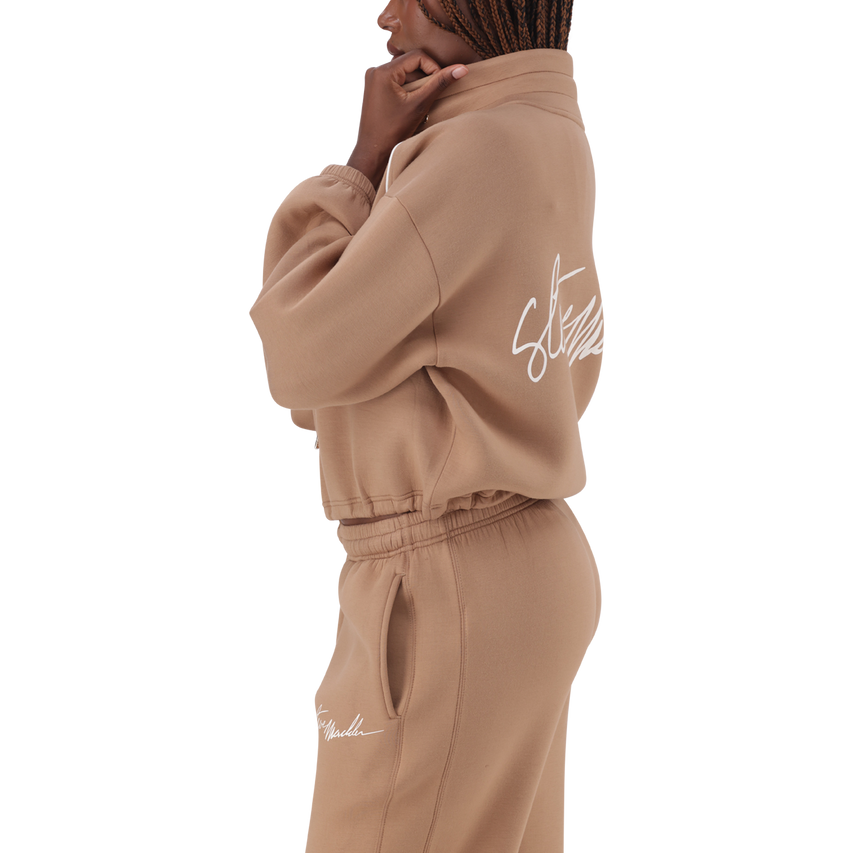 NORA MID CARAMEL 1/4 ZIP SCUBA SWEAT - view 5