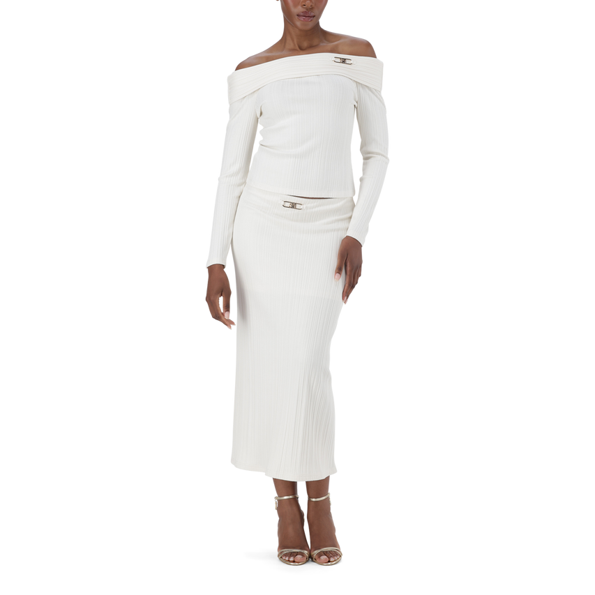 DAISY CREAM OFF THE SHOULDER MODAL TOP - view 4