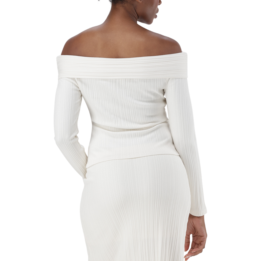 DAISY CREAM OFF THE SHOULDER MODAL TOP - view 5