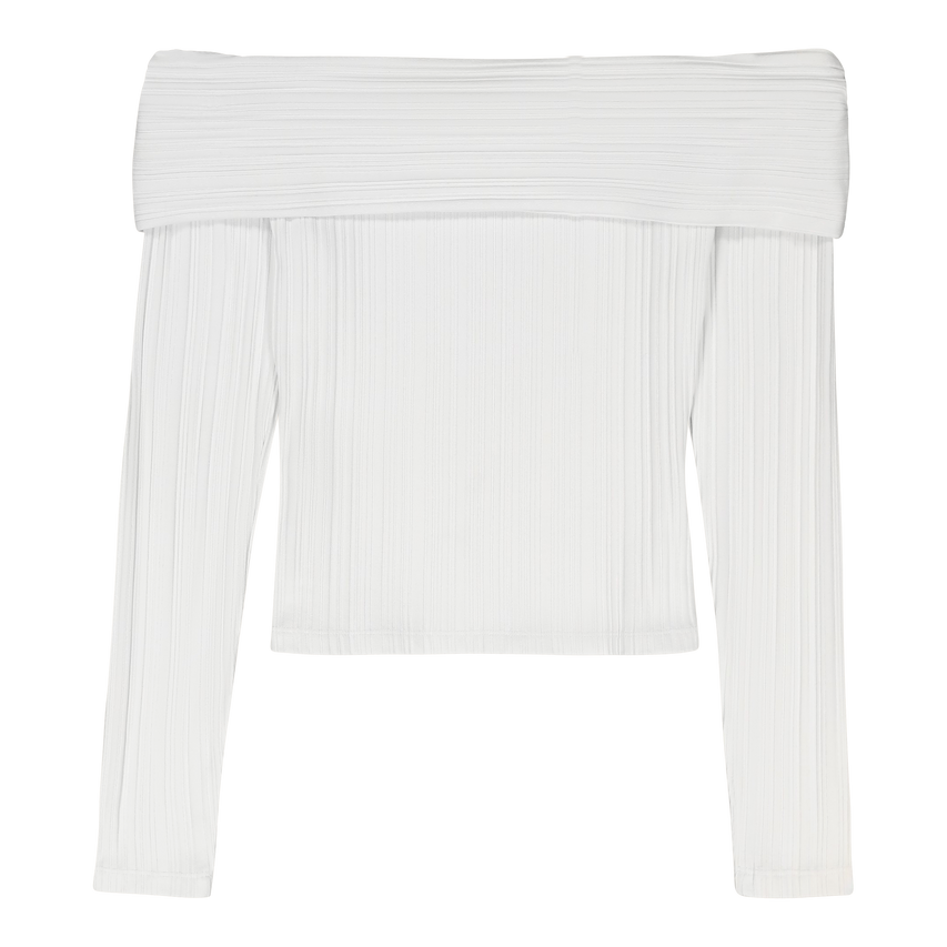 DAISY CREAM OFF THE SHOULDER MODAL TOP - view 6