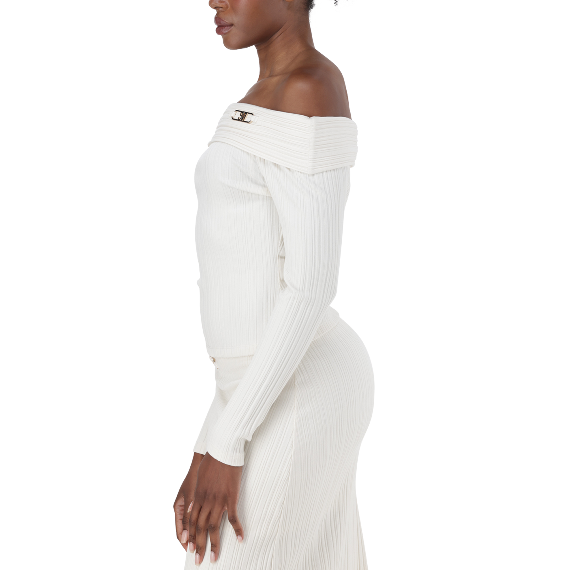 DAISY CREAM OFF THE SHOULDER MODAL TOP - view 3