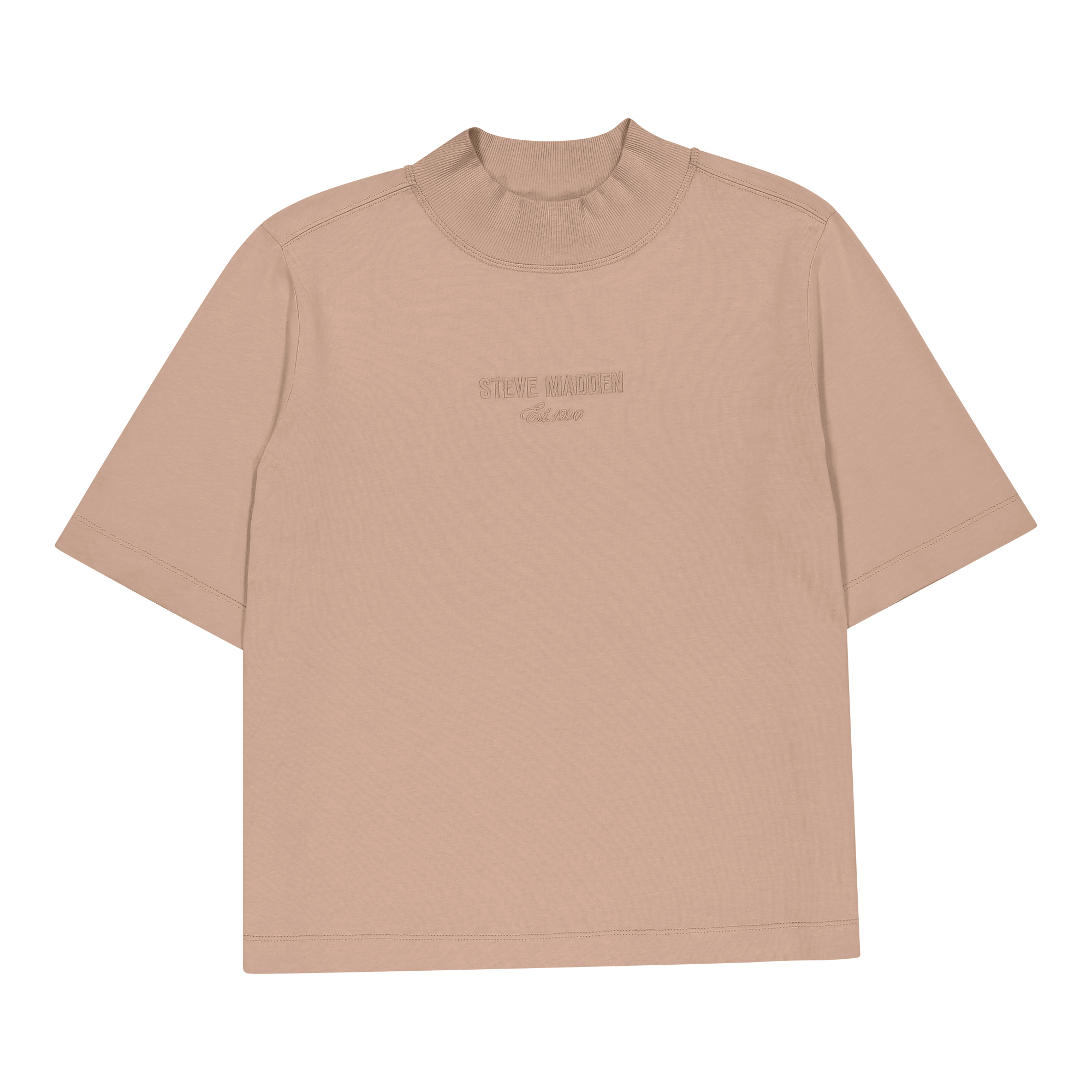 KELLY CARAMEL HIGH NECK T-SHIRT