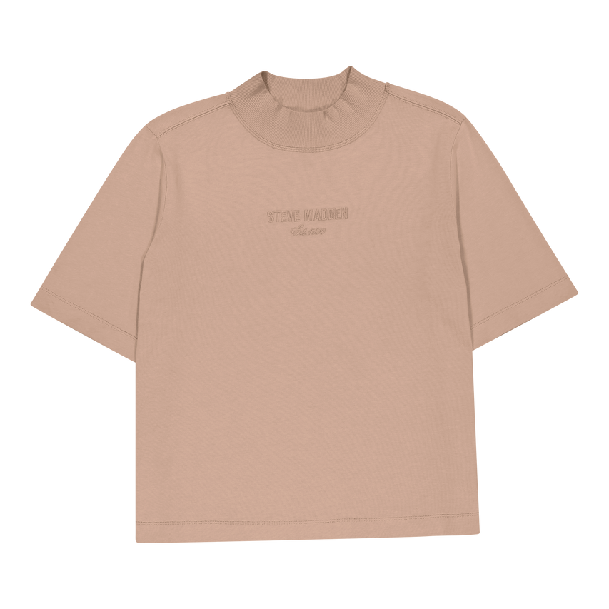 KELLY CARAMEL HIGH NECK T-SHIRT
