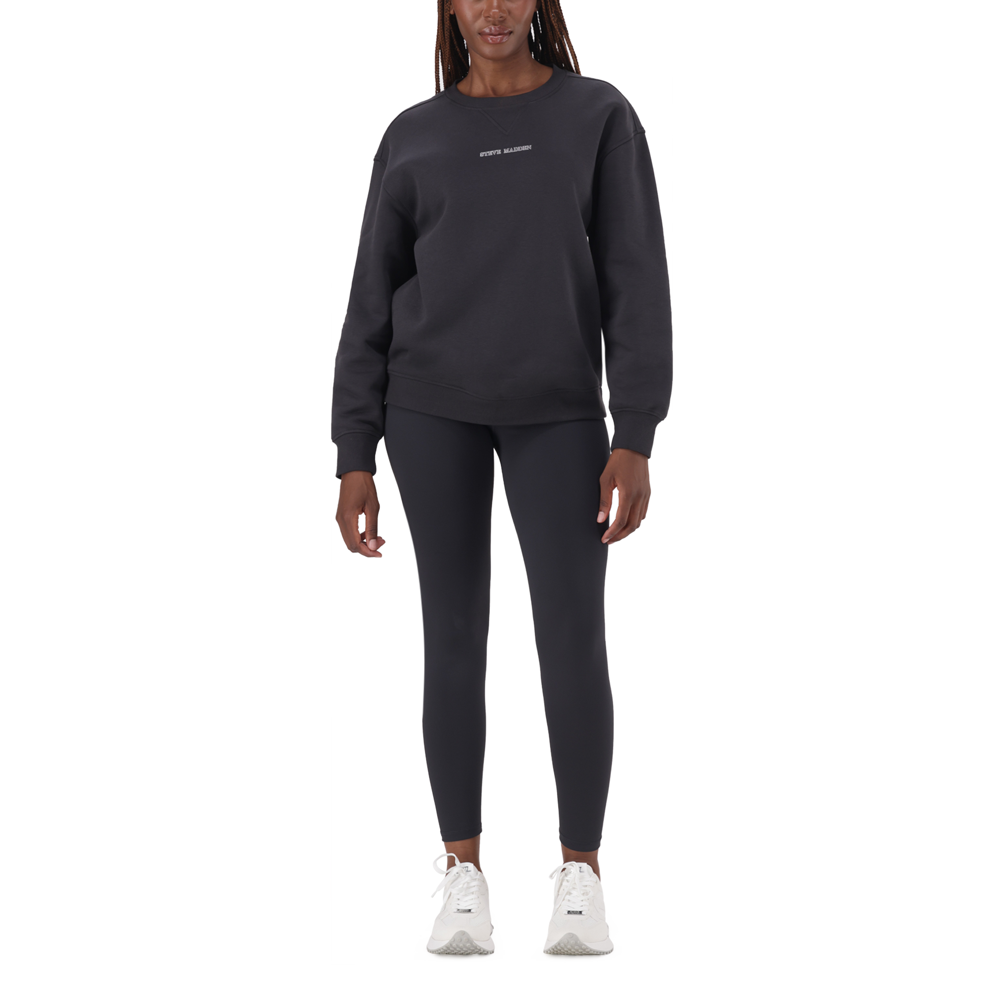 CHERYL CHARCOAL REGULAR CREW NECK SWEAT - view 4