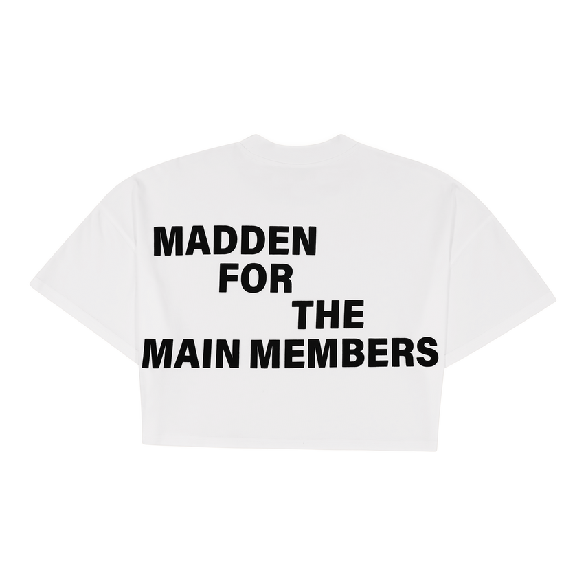 AMARA CREAM CROPPED BOXY T-SHIRT