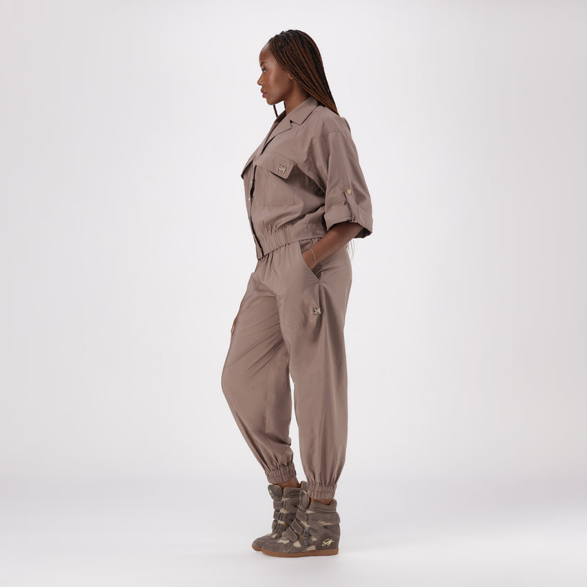 DARCIE TAUPE CARGO SHIRT - view 5