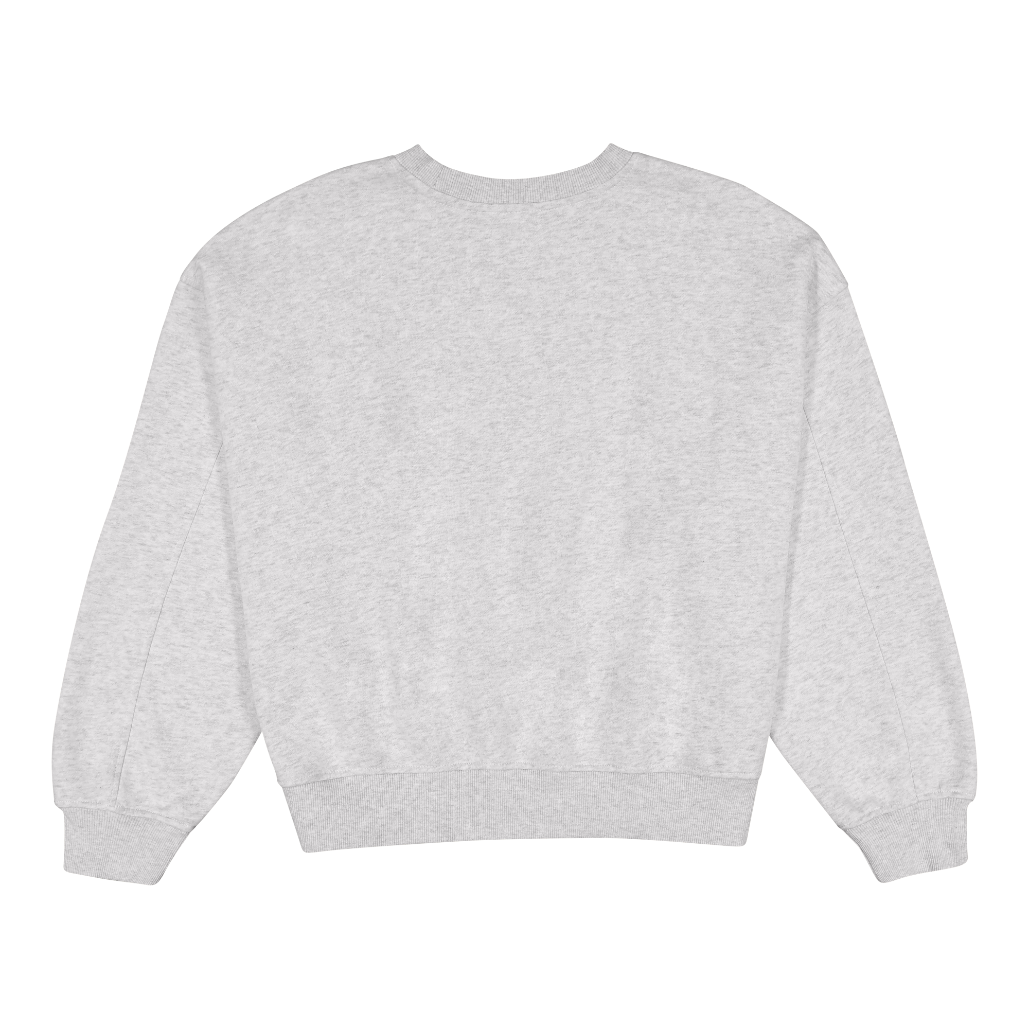 CLARA GREY MELANGE OVERSIZED CREW NECK SWEAT - view 7