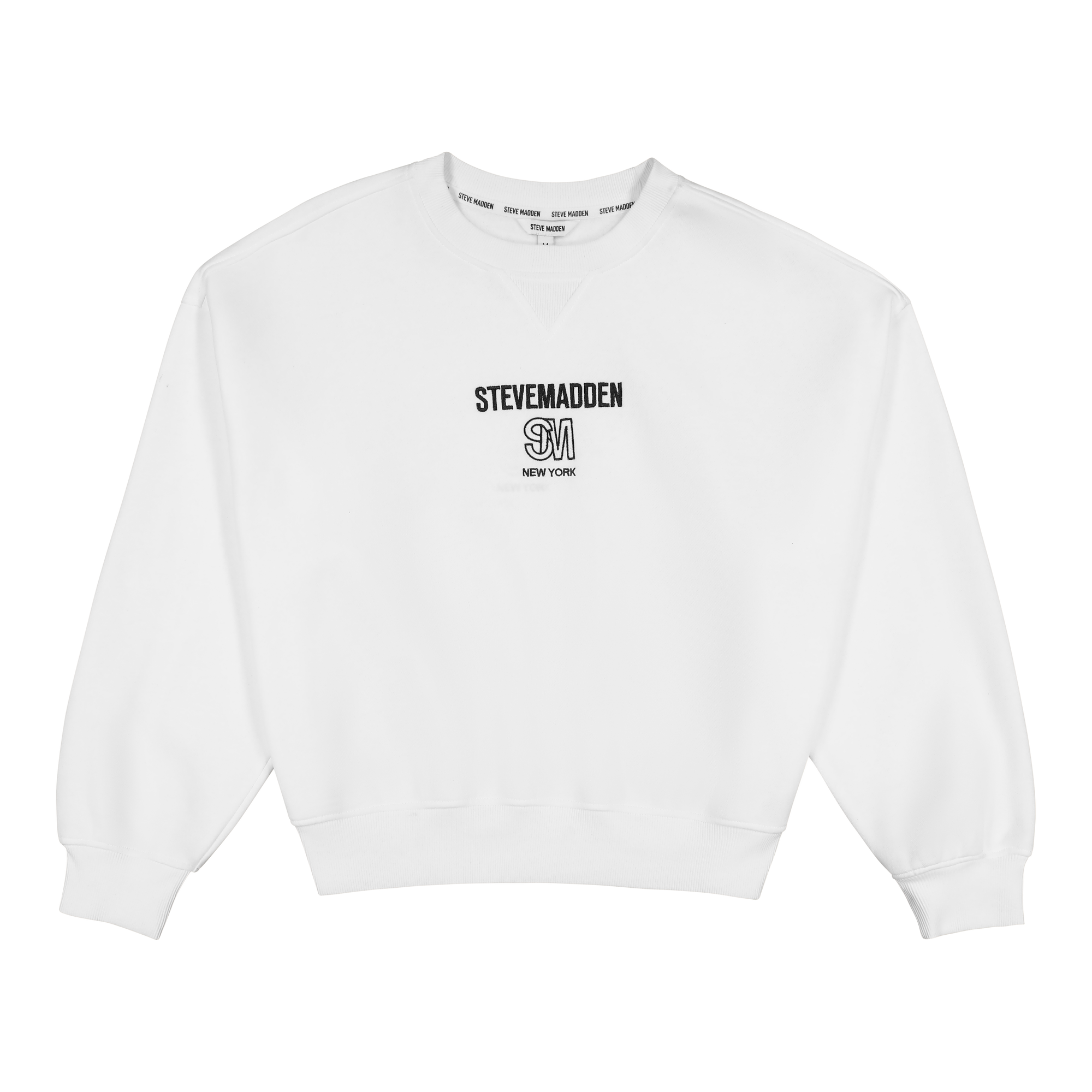 CLARA WHITE OVERSIZED CREW NECK SWEAT