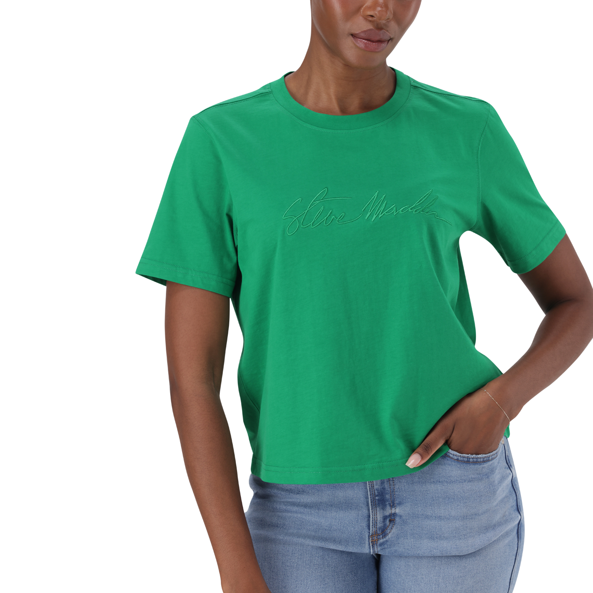 BROOKS EMERALD REGULAR CREW NECK T-SHIRT - view 2