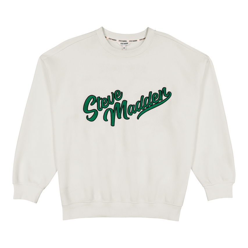 ANORA CREAM OVERSIZED CREW NECK SWEAT - view 5