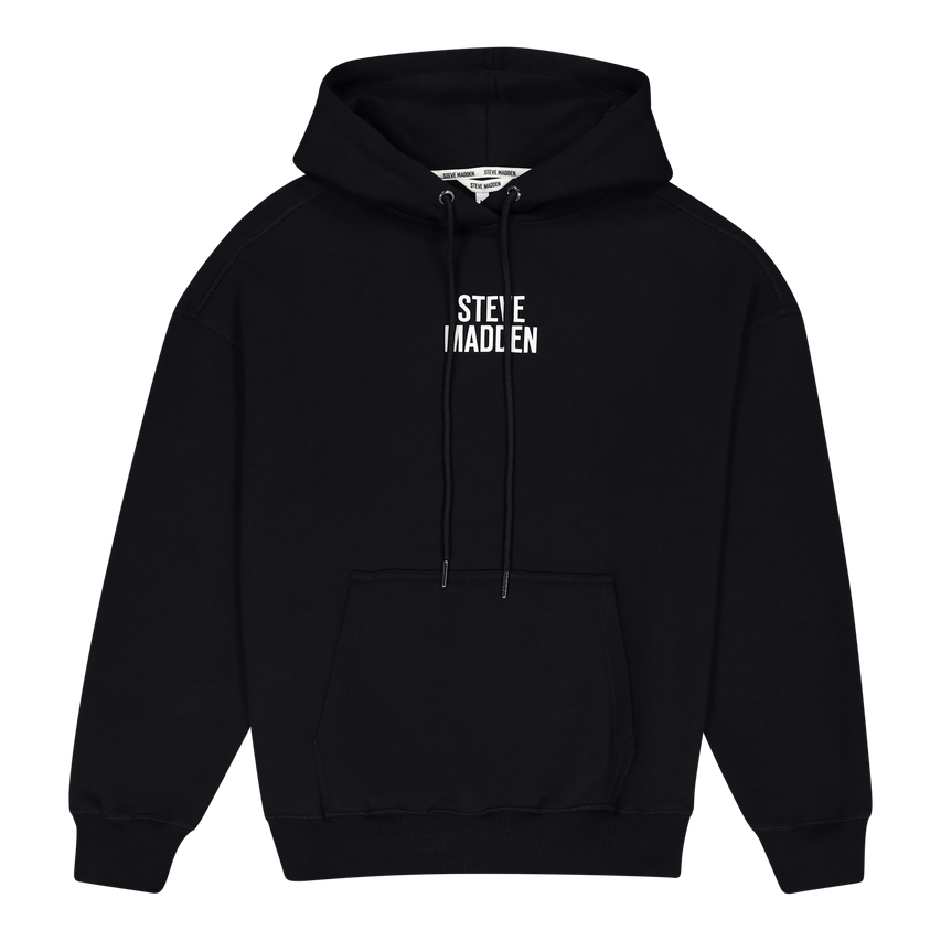 AMINA BLACK HOODED SWEAT