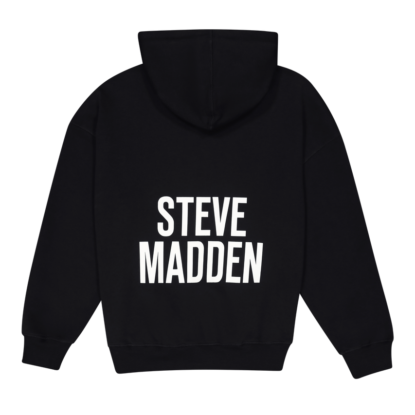 AMINA BLACK HOODED SWEAT - view 2