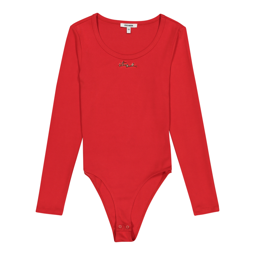 BILLY RED LONG SLEEVE BODYSUIT