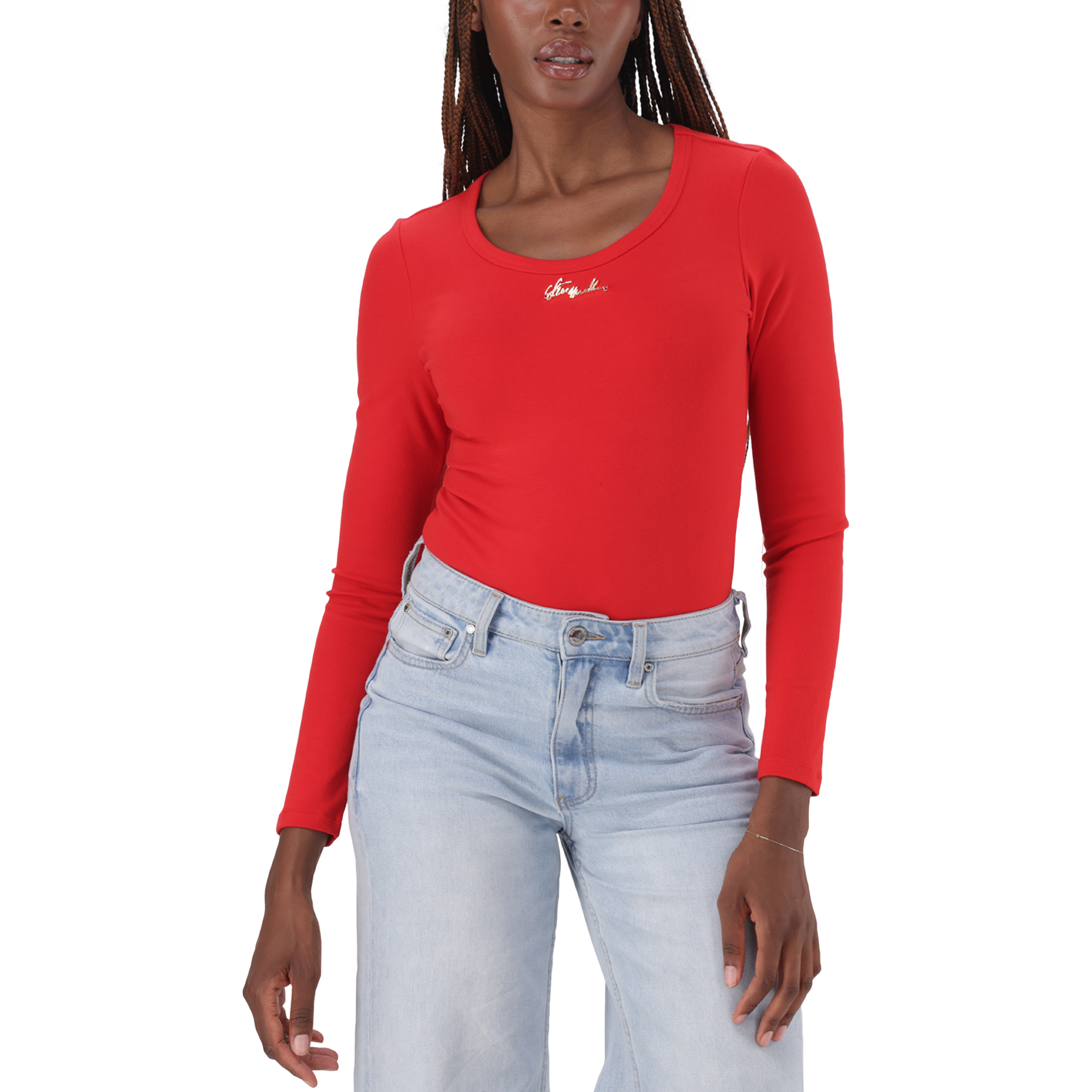 BILLY RED LONG SLEEVE BODYSUIT - view 2