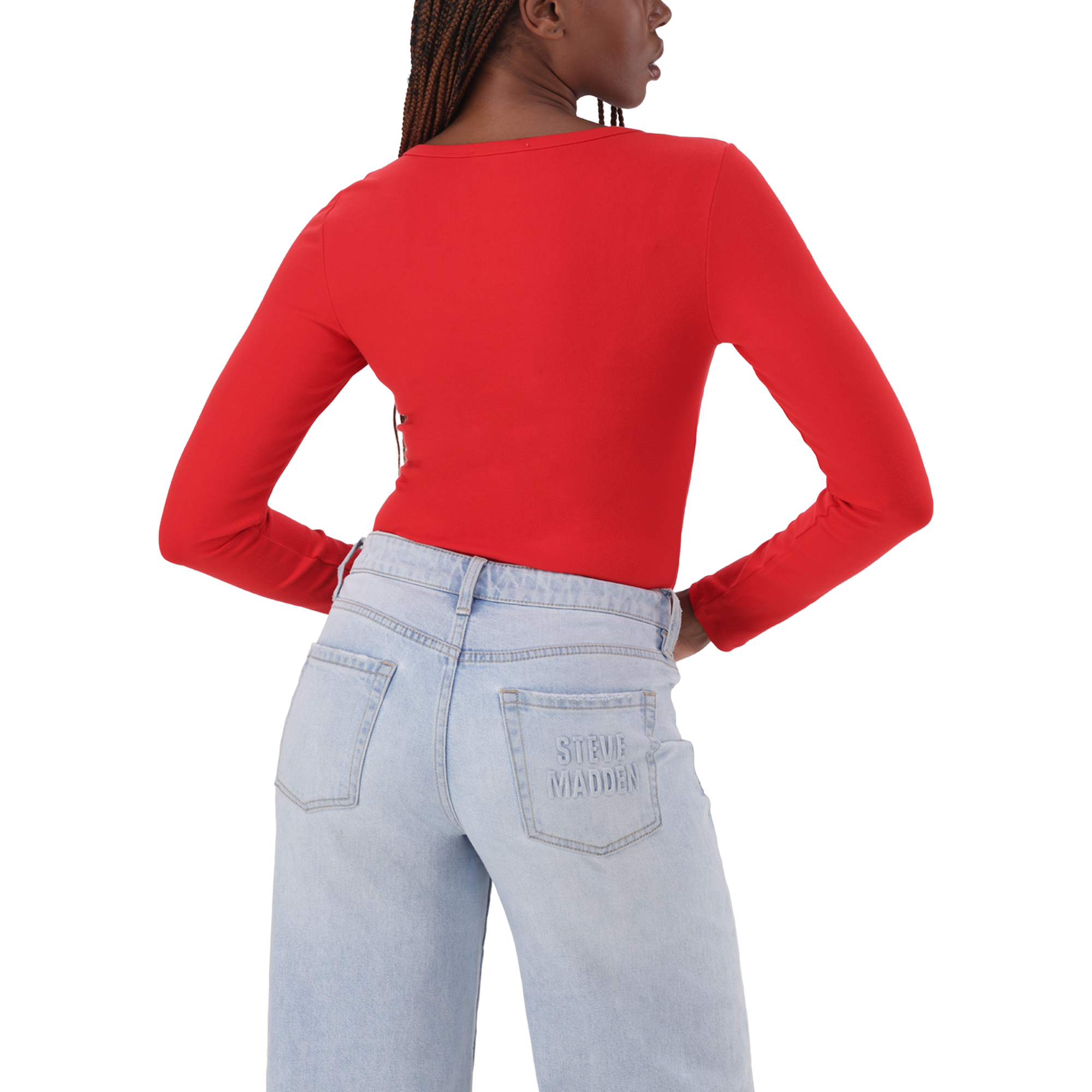 BILLY RED LONG SLEEVE BODYSUIT - view 5