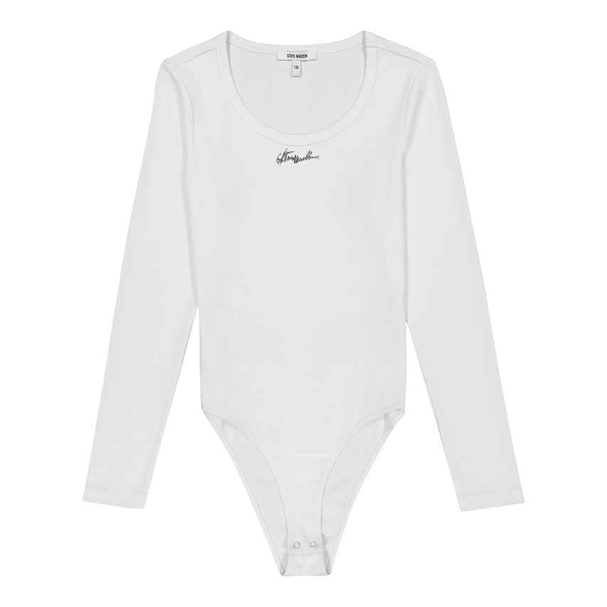 BILLY WHITE LONG SLEEVE BODYSUIT