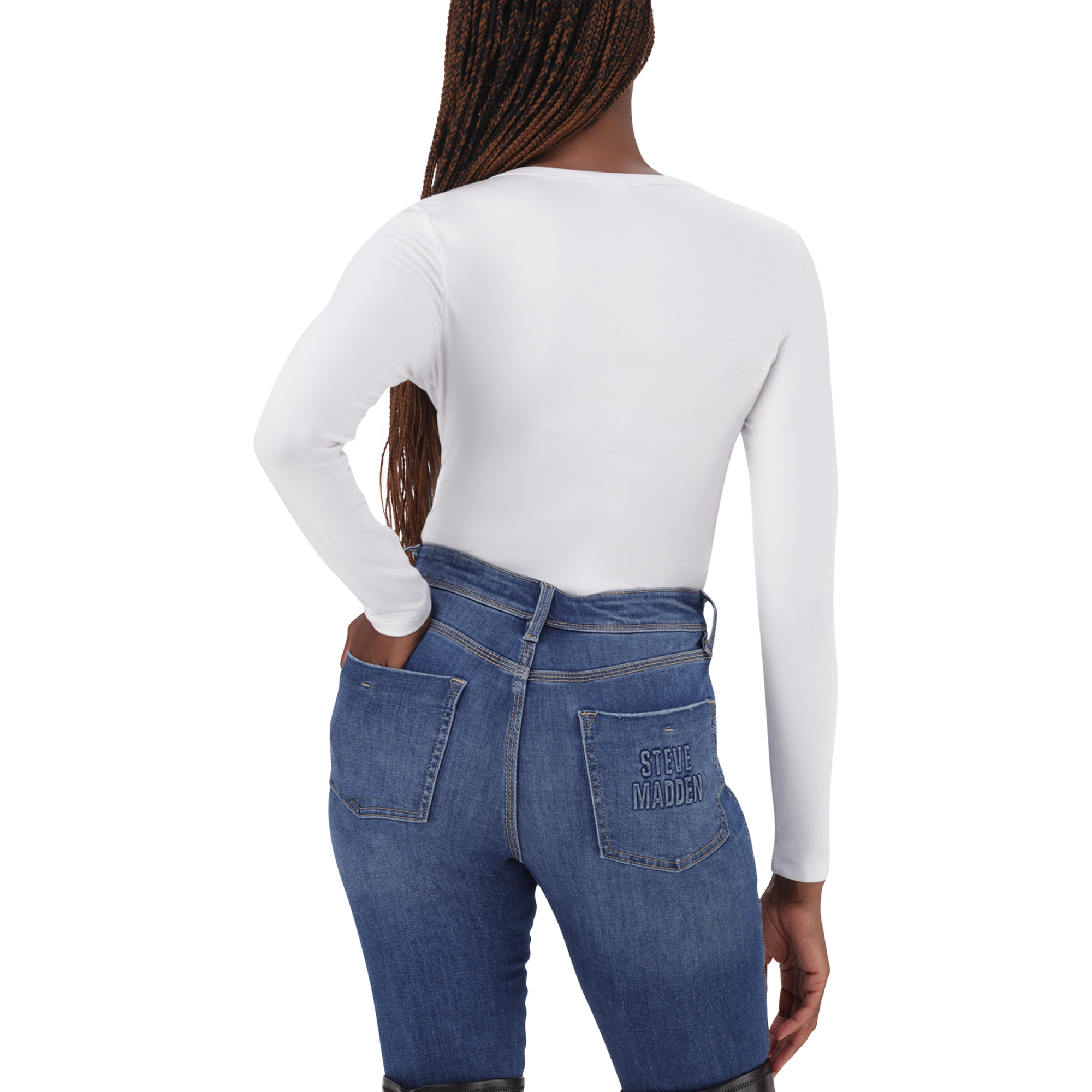 BILLY WHITE LONG SLEEVE BODYSUIT - view 6