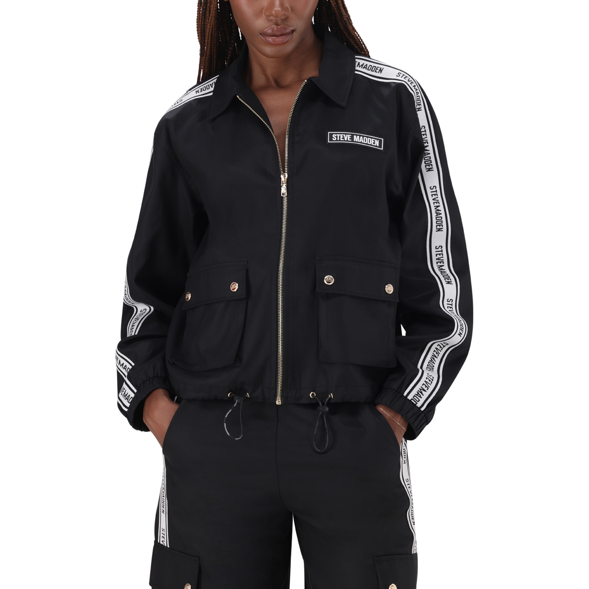SOPHIE BLACK ZIP THROUGH SHACKET - view 2