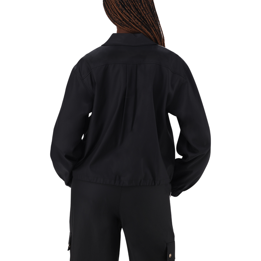 SOPHIE BLACK ZIP THROUGH SHACKET - view 5