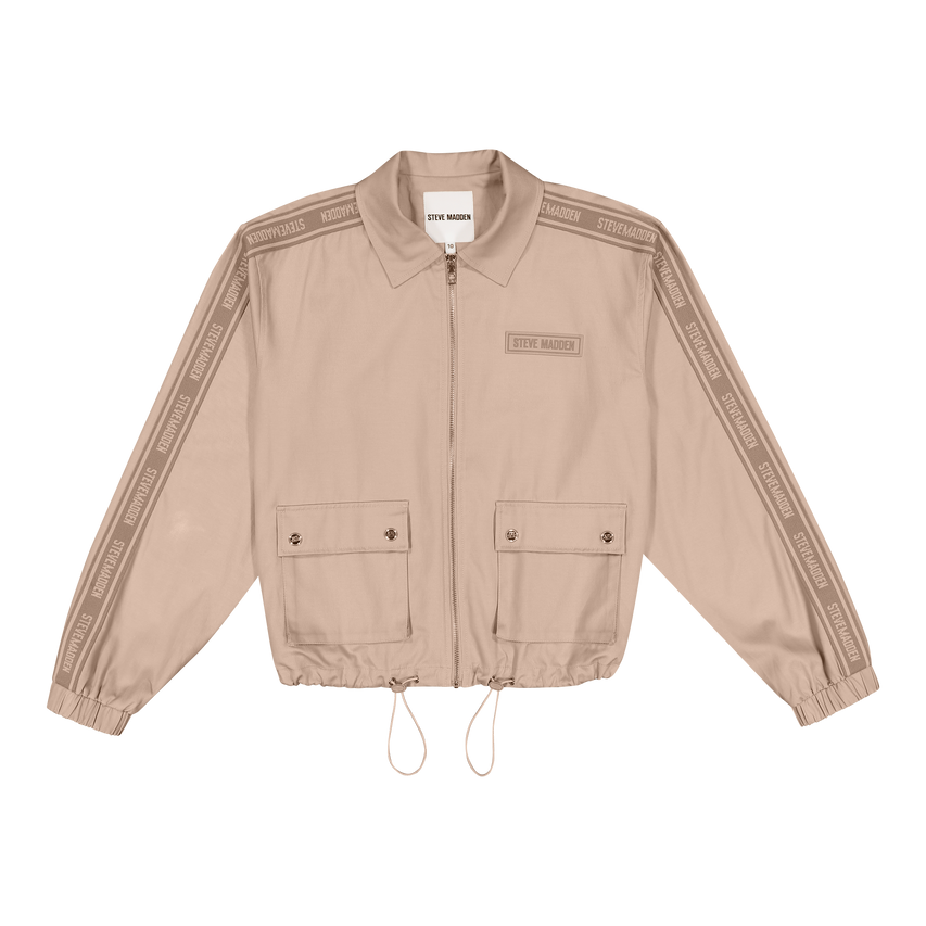 SOPHIE CARAMEL ZIP THROUGH SHACKET