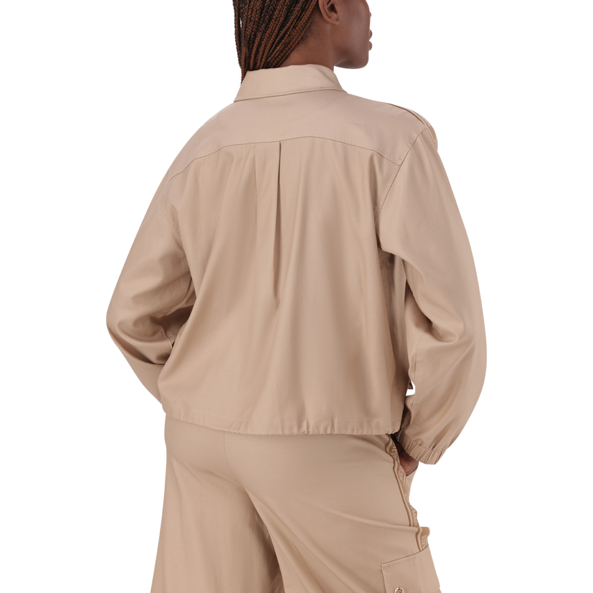 SOPHIE CARAMEL ZIP THROUGH SHACKET - view 5