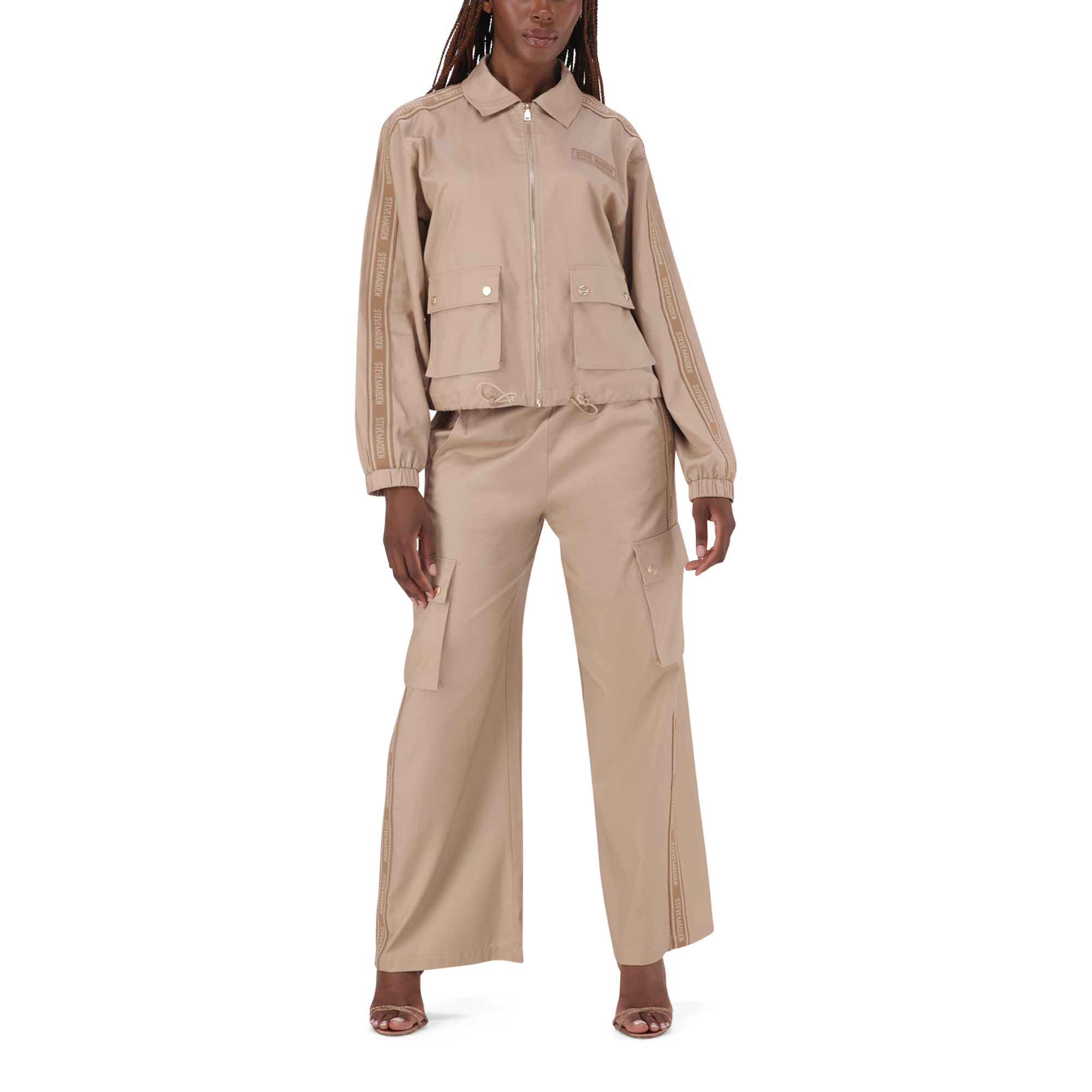 SOPHIE CARAMEL ZIP THROUGH SHACKET - view 4