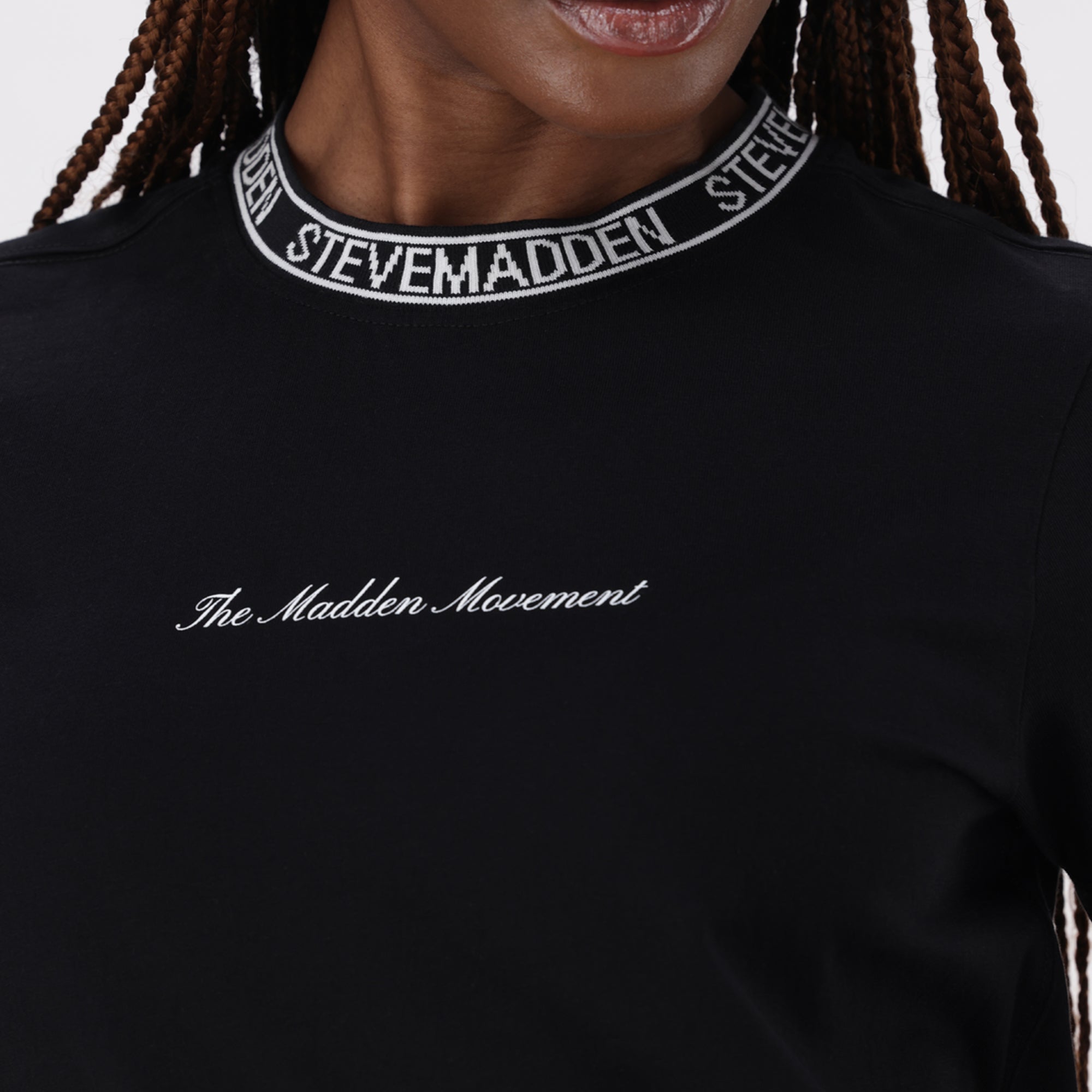 CINDY BLACK CREW NECK REGULAR T-SHIRT - view 2