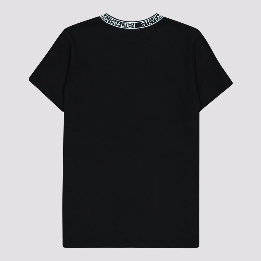CINDY BLACK CREW NECK REGULAR T-SHIRT - view 6
