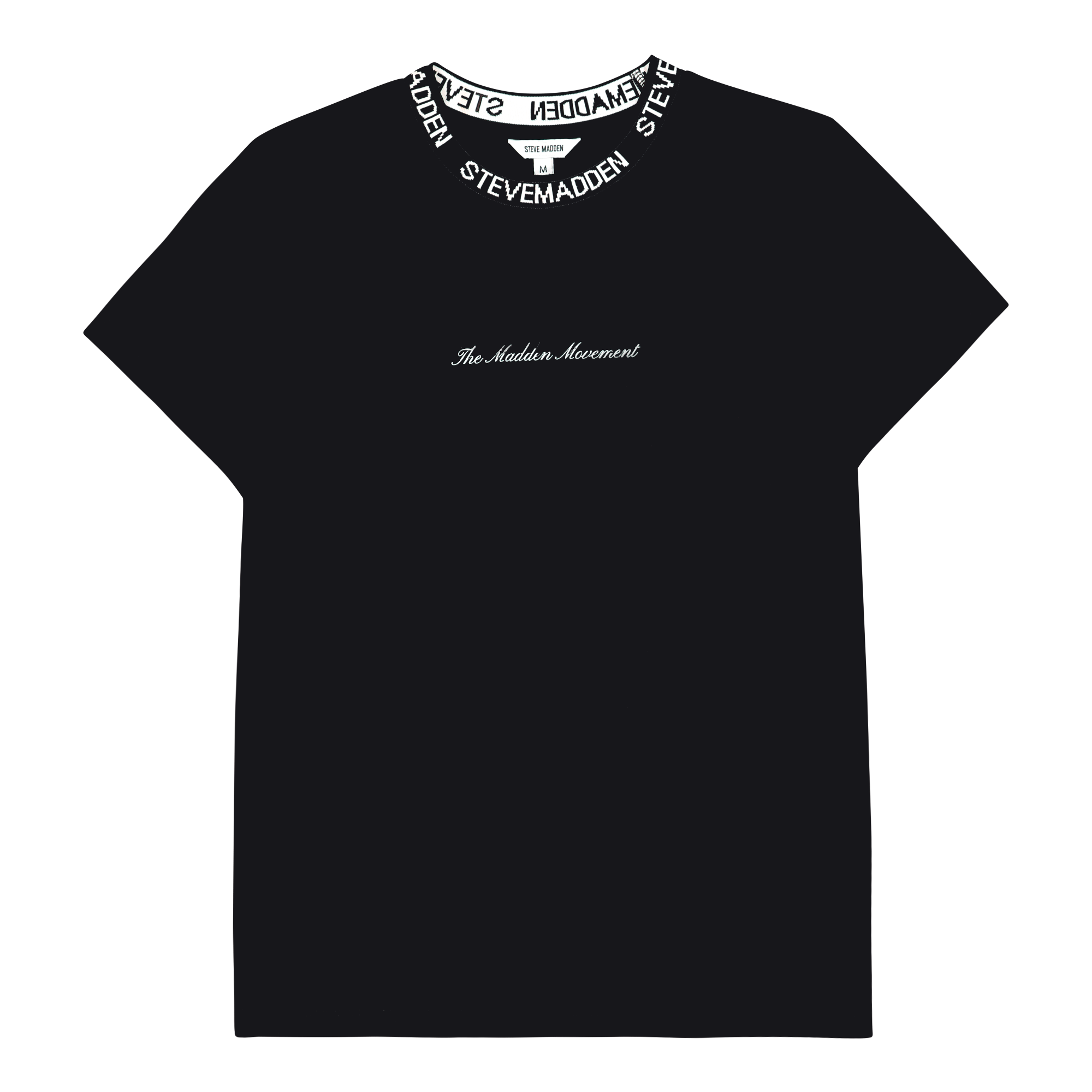 CINDY BLACK CREW NECK REGULAR T-SHIRT