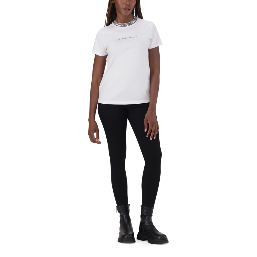 CINDY WHITE CREW NECK REGULAR T-SHIRT - view 3