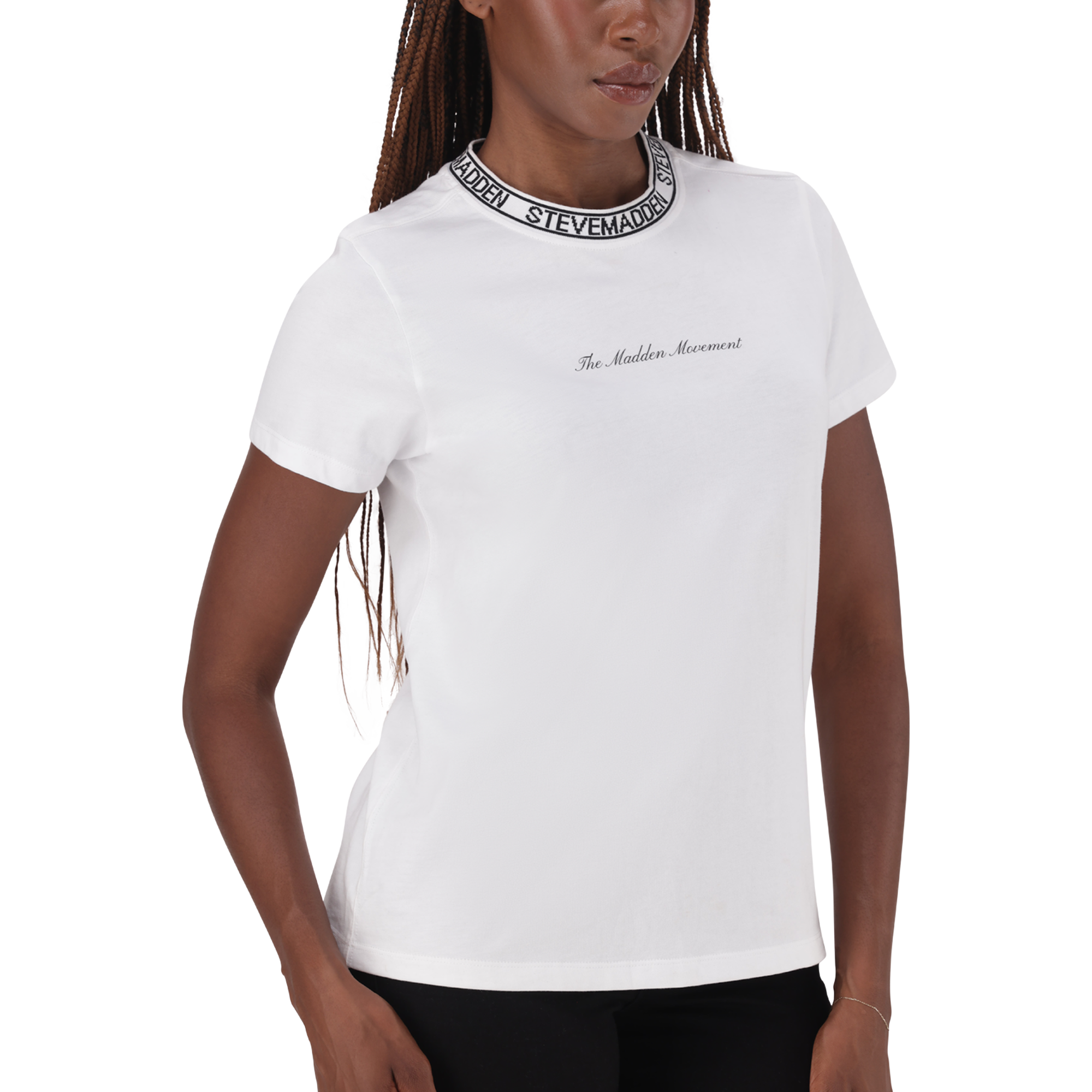 CINDY WHITE CREW NECK REGULAR T-SHIRT - view 2