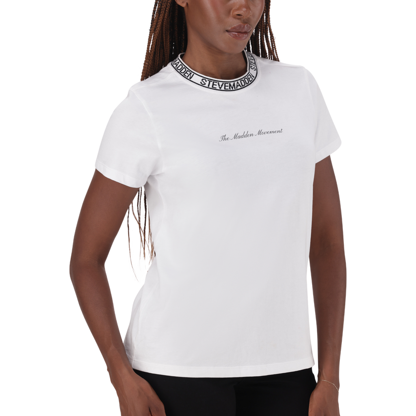 CINDY WHITE CREW NECK REGULAR T-SHIRT - view 2
