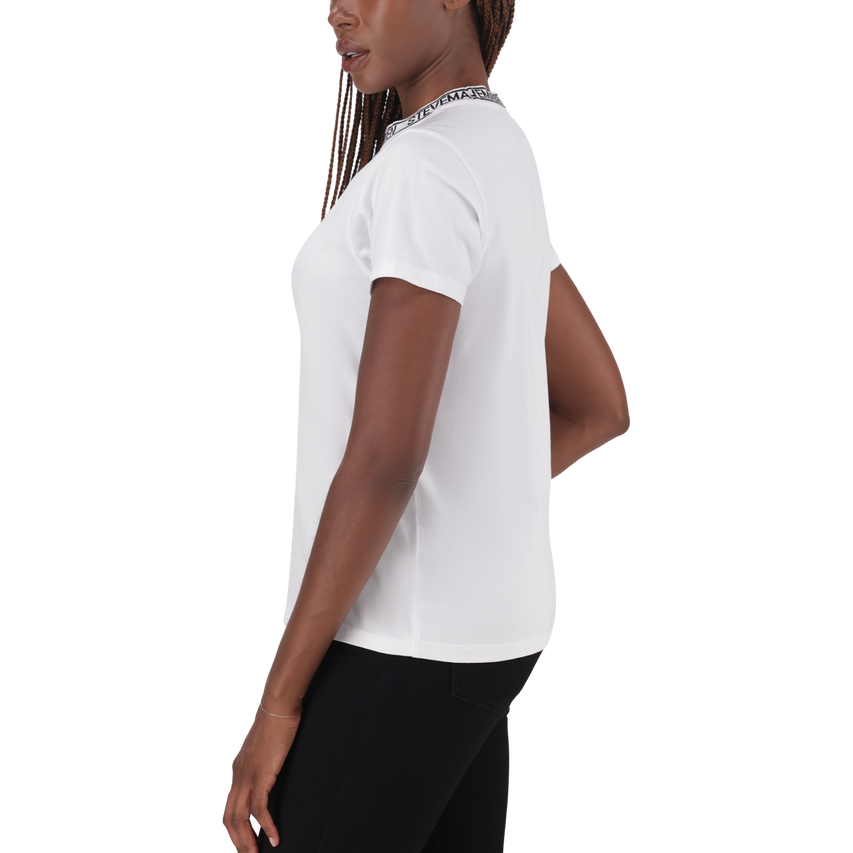 CINDY WHITE CREW NECK REGULAR T-SHIRT - view 4