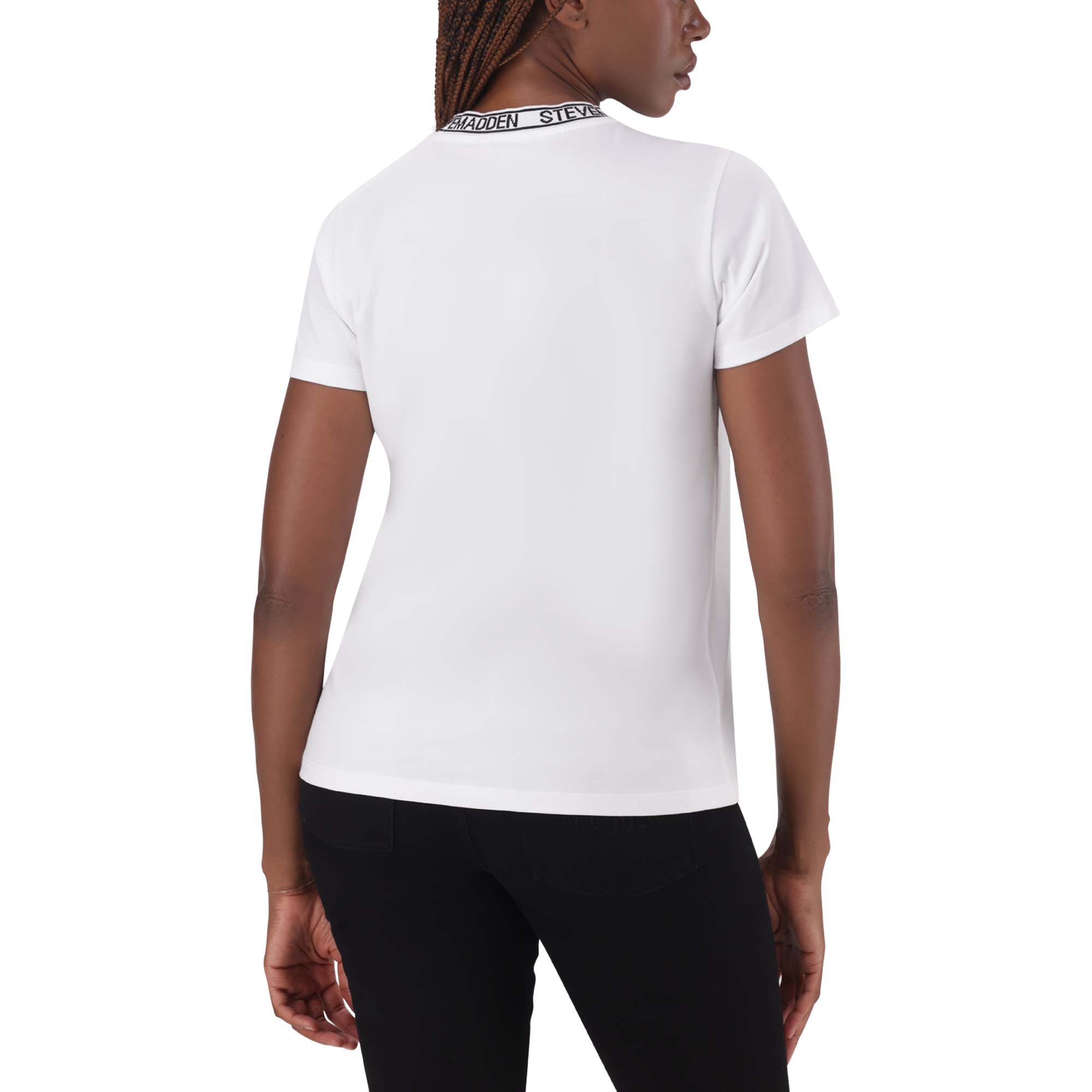 CINDY WHITE CREW NECK REGULAR T-SHIRT - view 5