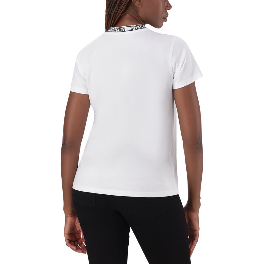 CINDY WHITE CREW NECK REGULAR T-SHIRT - view 5