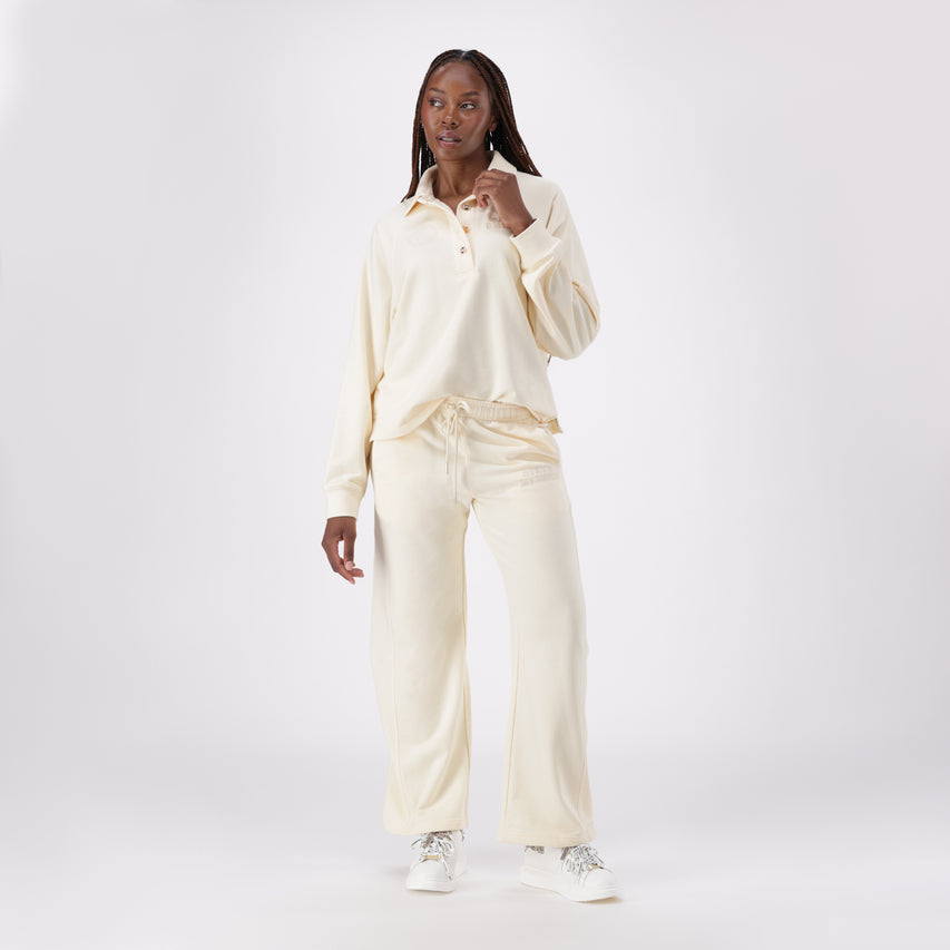 VALENTINA CREAM OVERSIZED POLO TOP - view 2