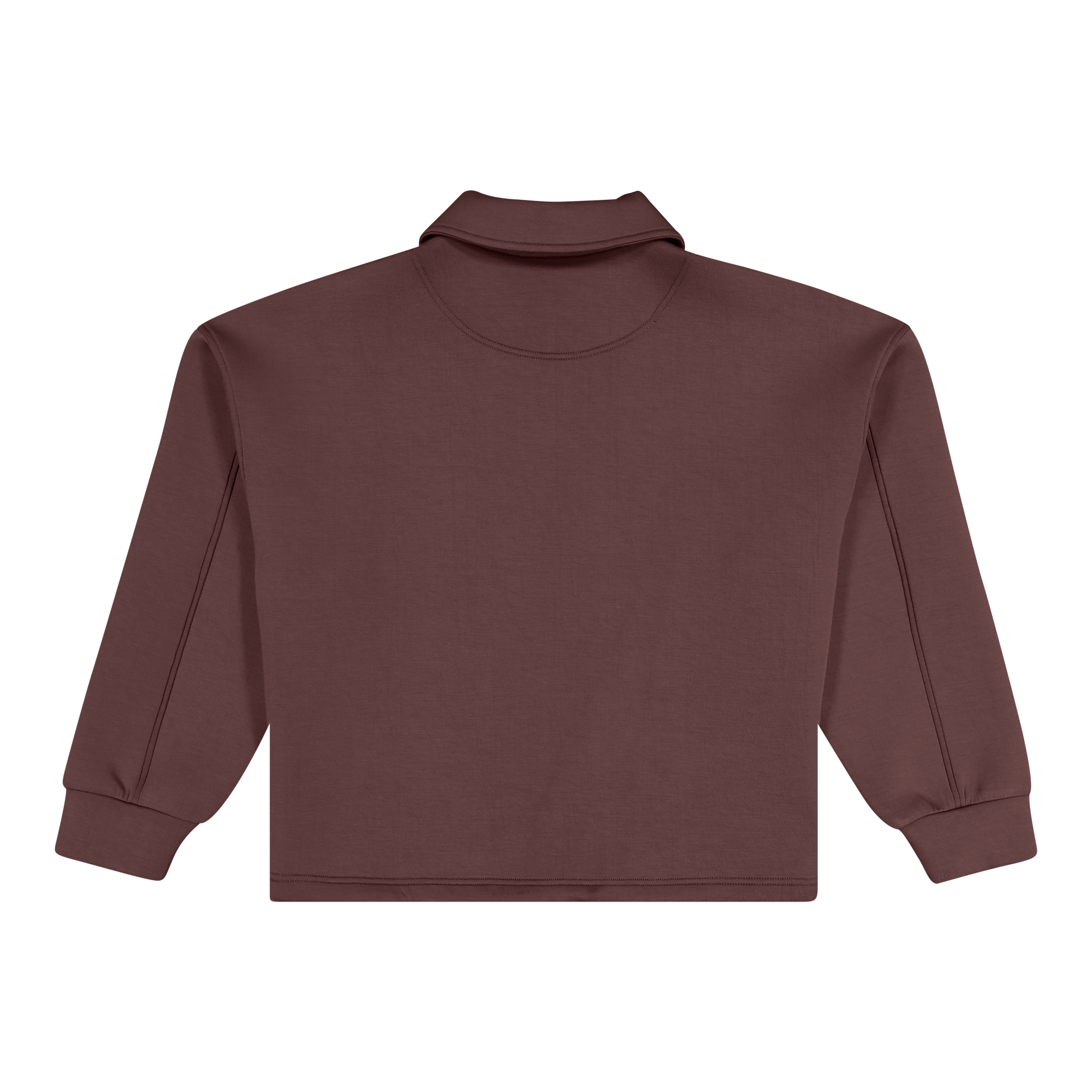 JULIAN BROWN/CHOCOLATE SCUBA SWEAT WITH COLLAR & ZIP - view 5