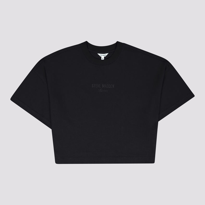 PENELOPE BLACK BOXY T-SHIRT - view 5