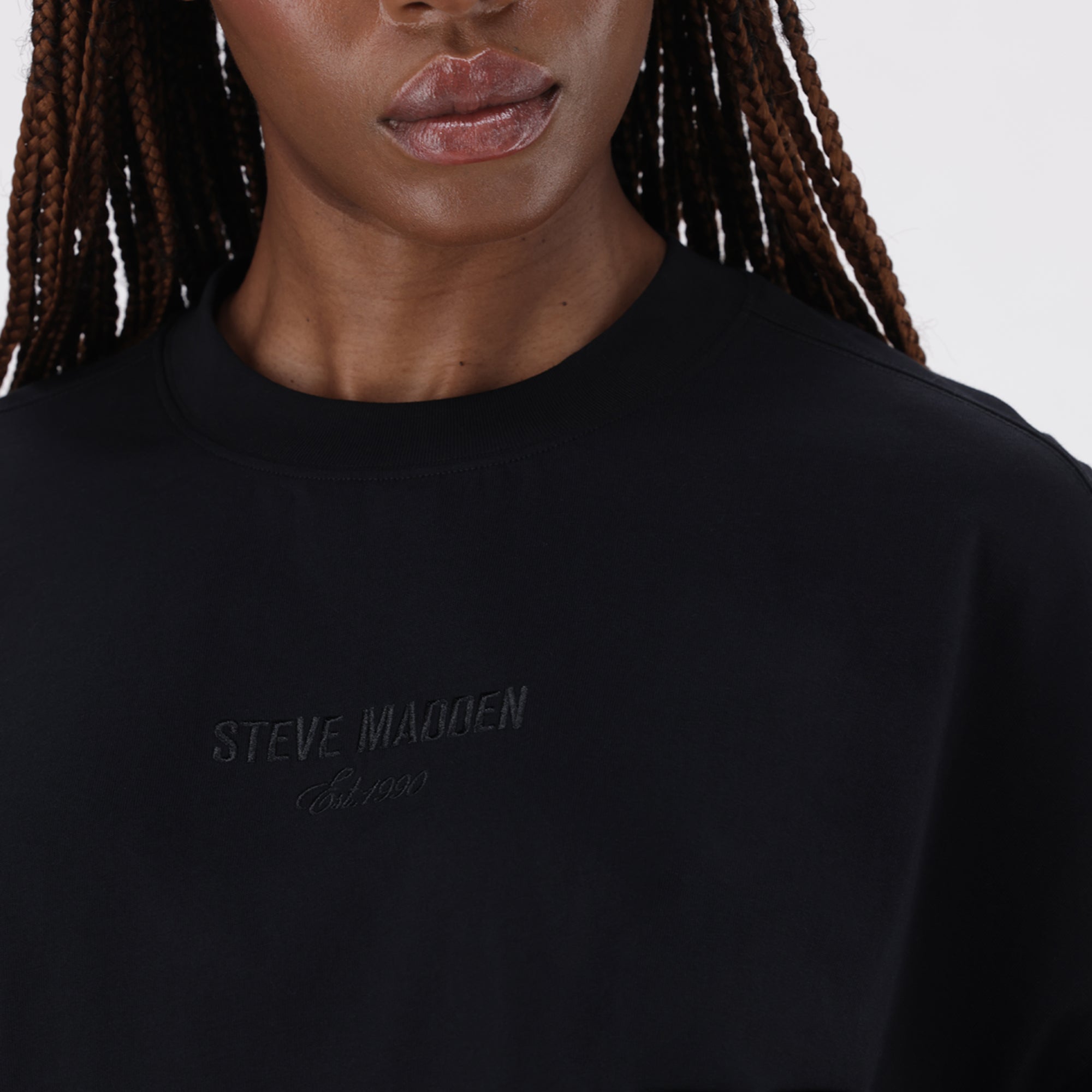 PENELOPE BLACK BOXY T-SHIRT - view 2