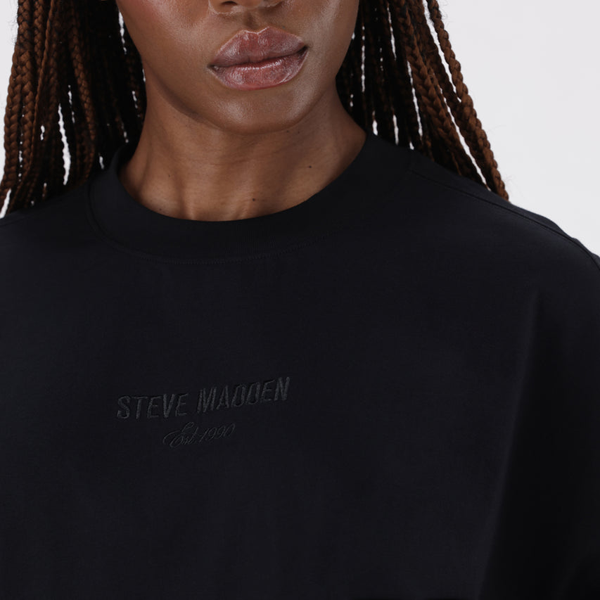 PENELOPE BLACK BOXY T-SHIRT - view 2