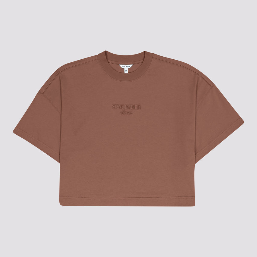 PENELOPE COFFEE BOXY T-SHIRT - view 5