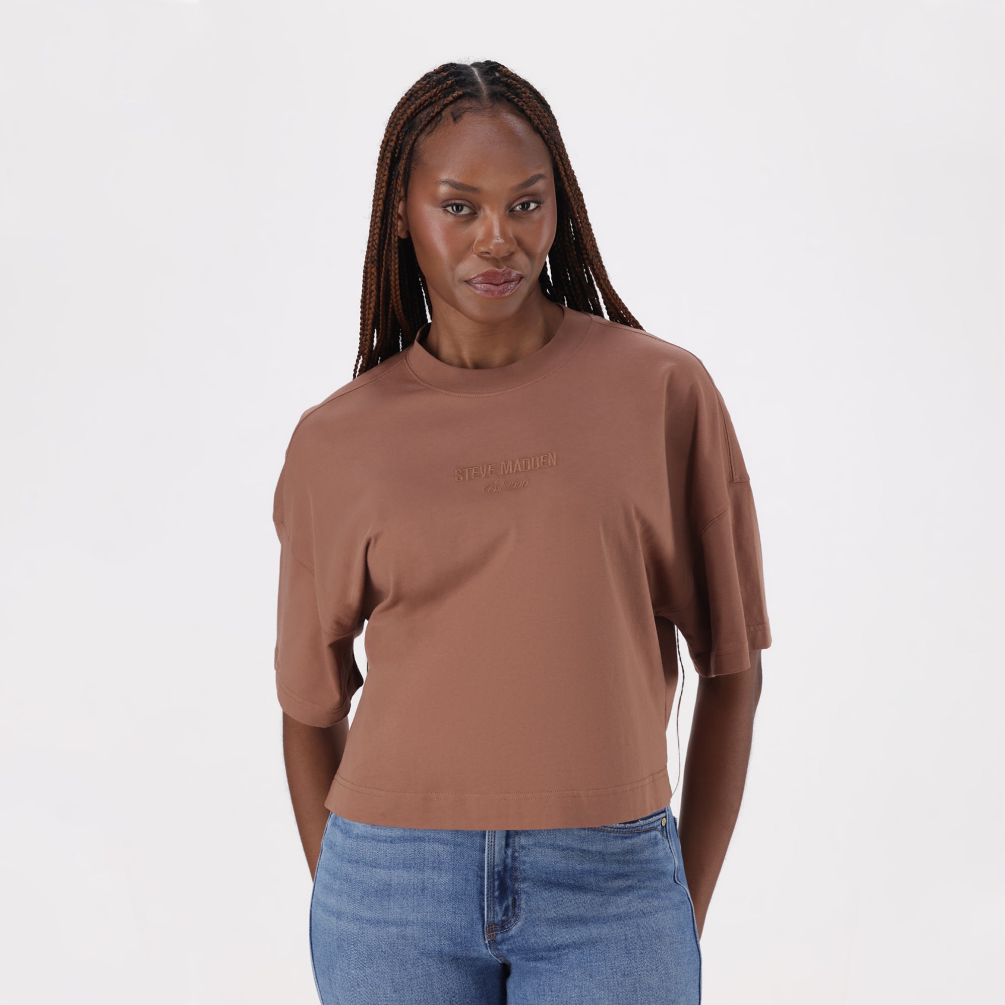 PENELOPE COFFEE BOXY T-SHIRT - view 2