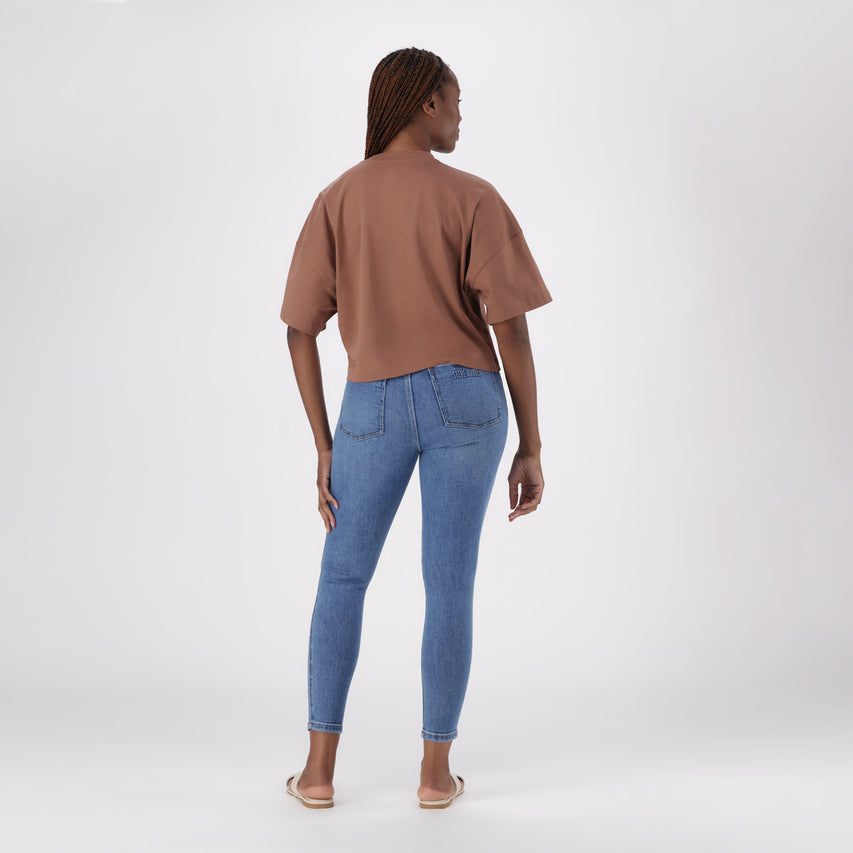 PENELOPE COFFEE BOXY T-SHIRT - view 4