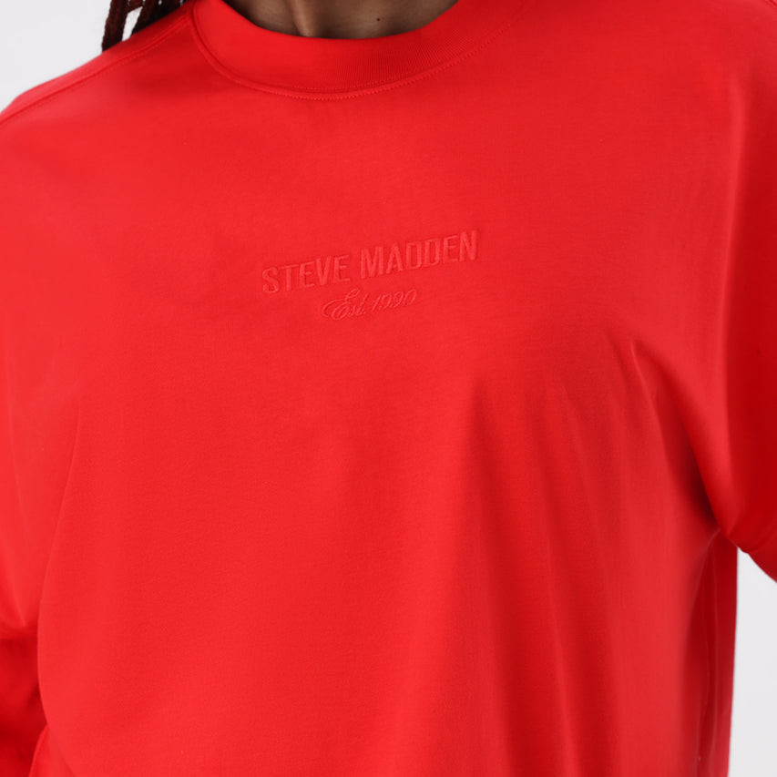 PENELOPE RED BOXY T-SHIRT - view 2