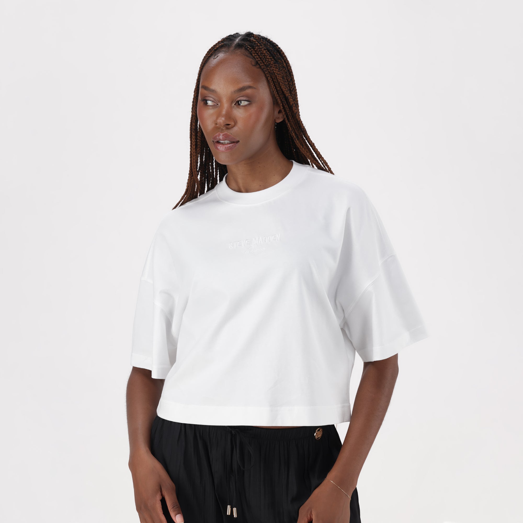 PENELOPE WHITE BOXY T-SHIRT