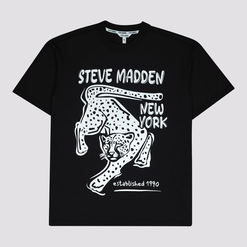 ESME BLACK OVERSIZED GRAPHIC T- SHIRT - view 5