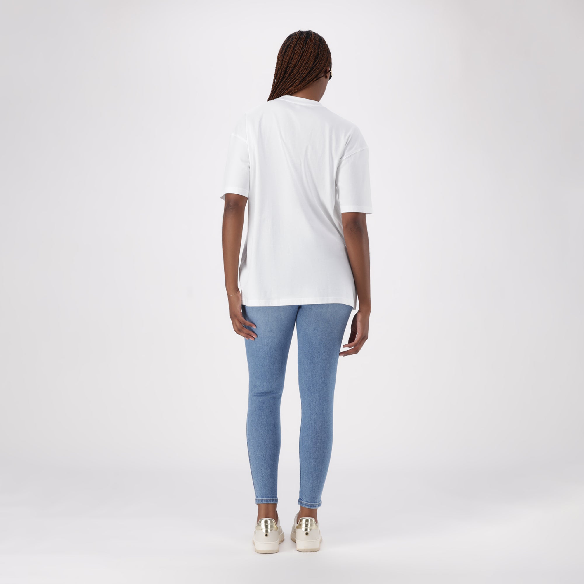 ESME WHITE OVERSIZED GRAPHIC T- SHIRT - view 4