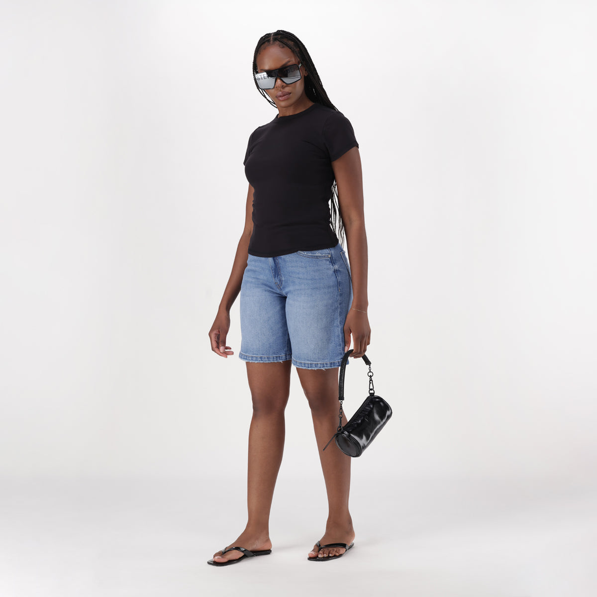 KAI BLACK SHORT SLEEVE TOP - view 4