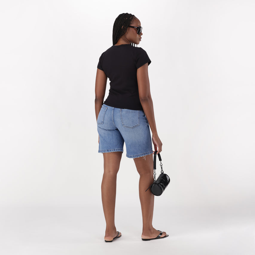 KAI BLACK SHORT SLEEVE TOP - view 5
