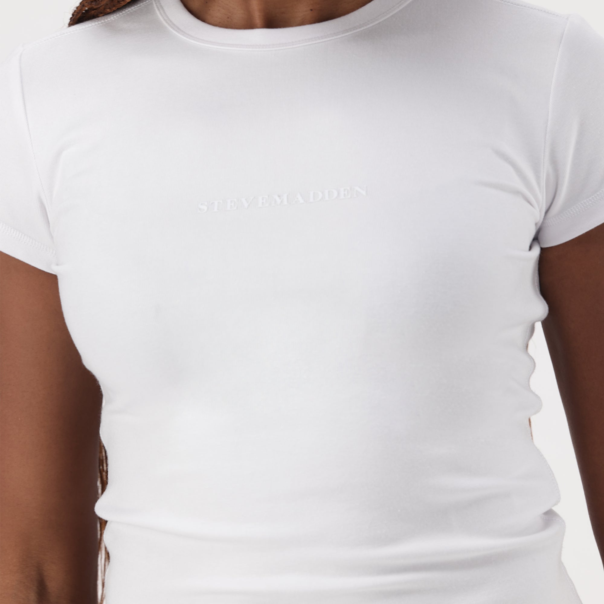 KAI WHITE SHORT SLEEVE TOP - view 2
